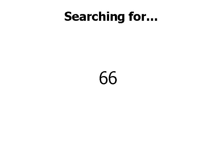 Searching for… 66 