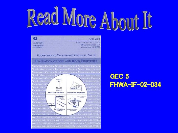 GEC 5 FHWA-IF-02 -034 GEC 5 FHWA-IF-02 -034