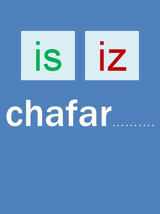 is iz chafar ………. 