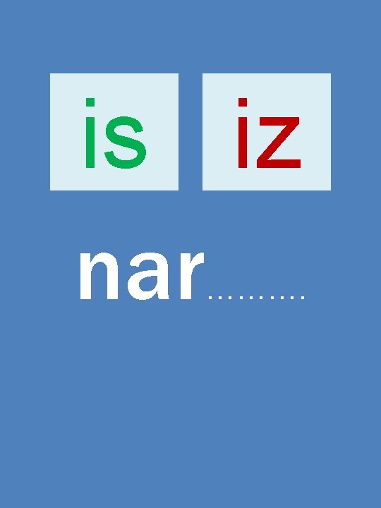 is iz nar ………. 