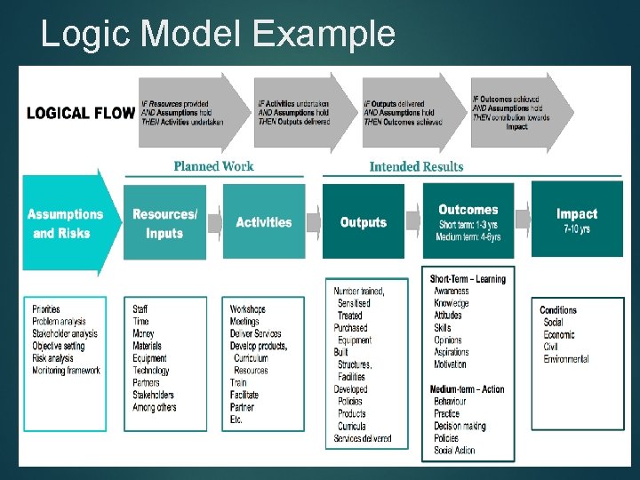 Logic Model Example 