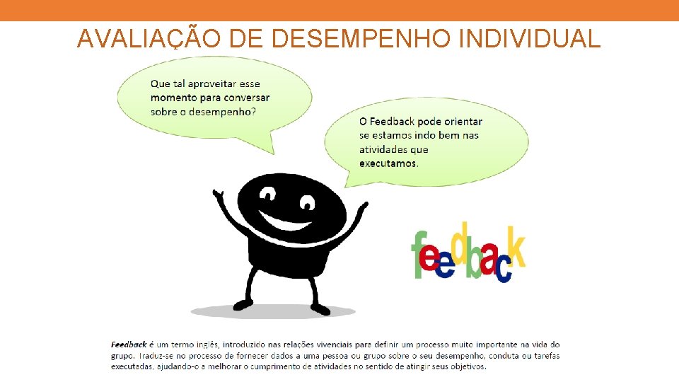 AVALIAÇÃO DE DESEMPENHO INDIVIDUAL 