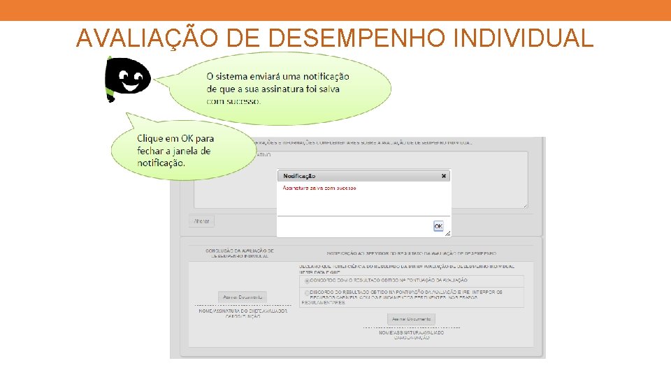 AVALIAÇÃO DE DESEMPENHO INDIVIDUAL 