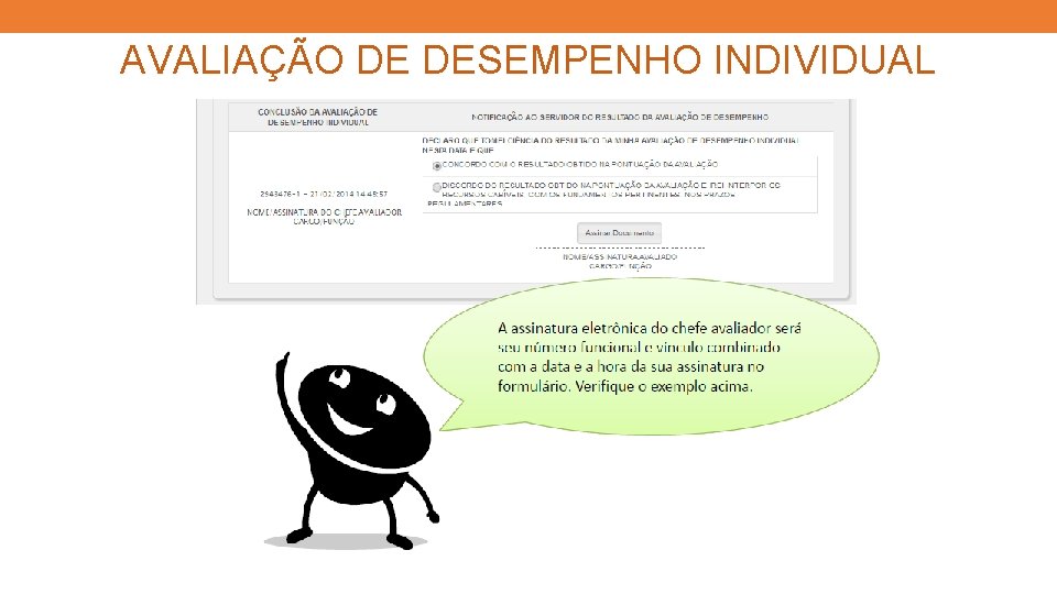 AVALIAÇÃO DE DESEMPENHO INDIVIDUAL 