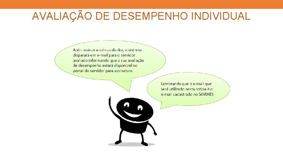 AVALIAÇÃO DE DESEMPENHO INDIVIDUAL 