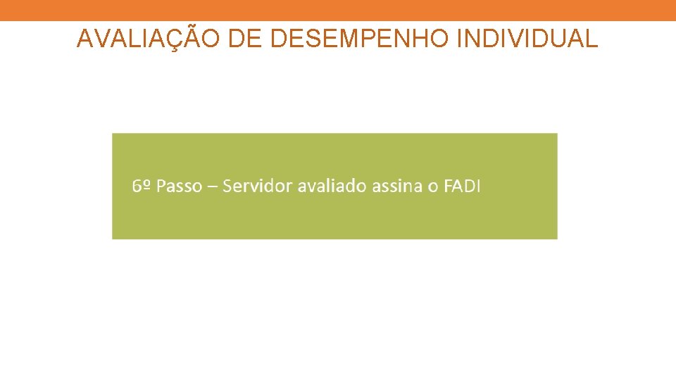 AVALIAÇÃO DE DESEMPENHO INDIVIDUAL 