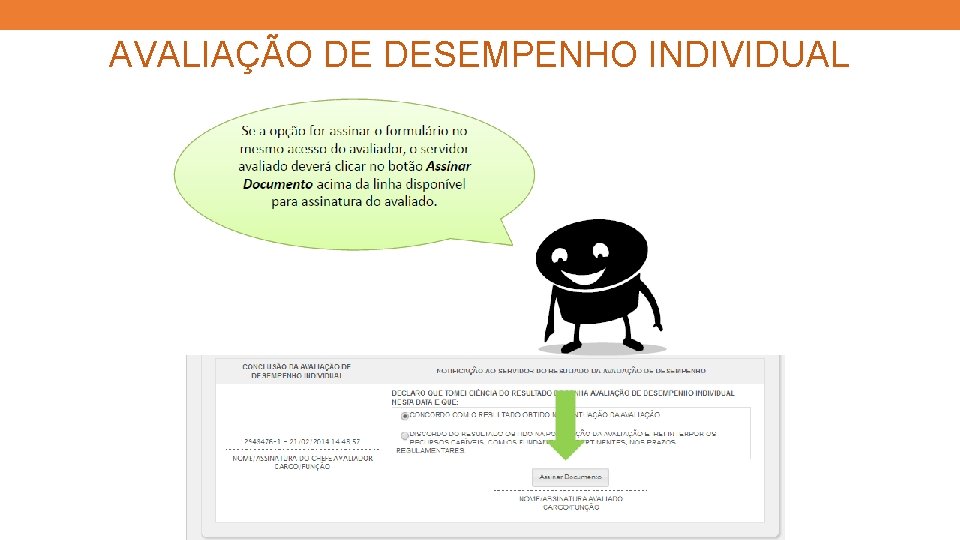 AVALIAÇÃO DE DESEMPENHO INDIVIDUAL 