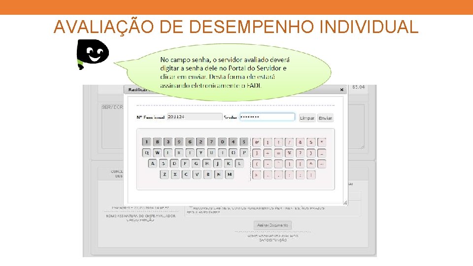 AVALIAÇÃO DE DESEMPENHO INDIVIDUAL 