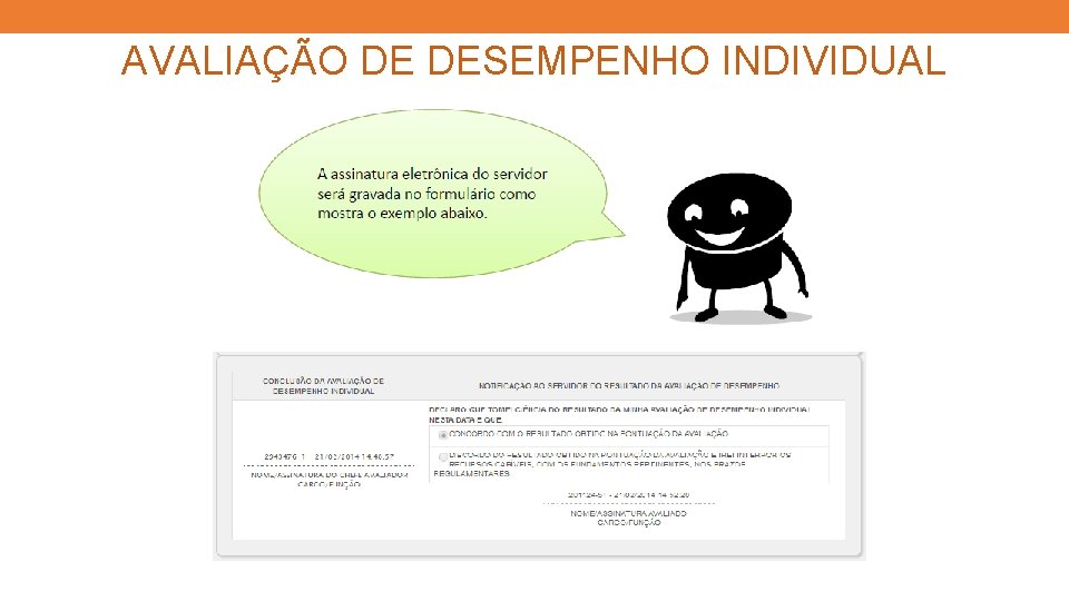 AVALIAÇÃO DE DESEMPENHO INDIVIDUAL 