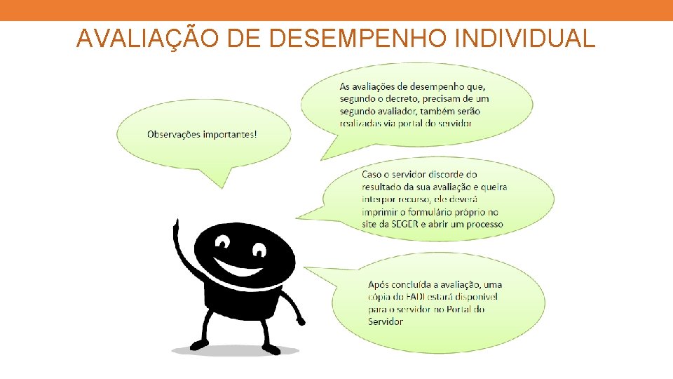 AVALIAÇÃO DE DESEMPENHO INDIVIDUAL 