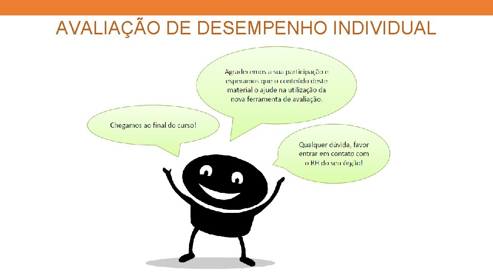 AVALIAÇÃO DE DESEMPENHO INDIVIDUAL 