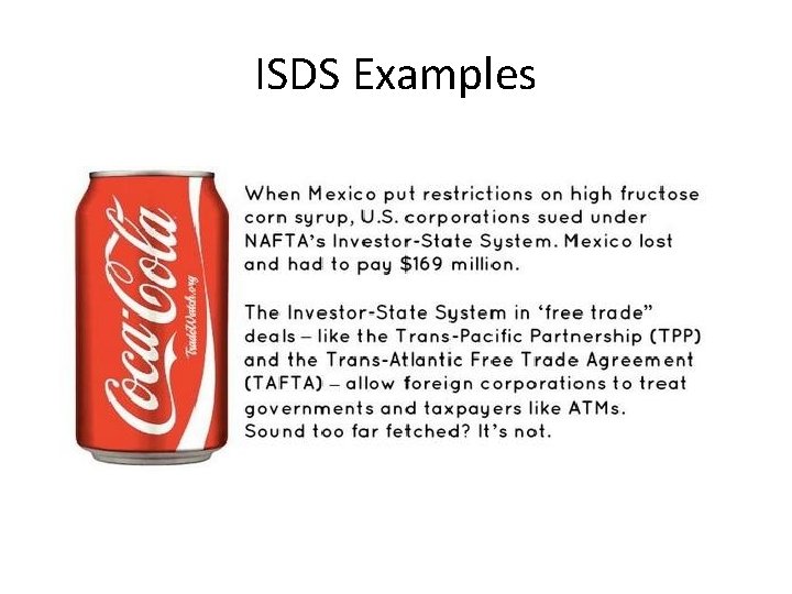 ISDS Examples 