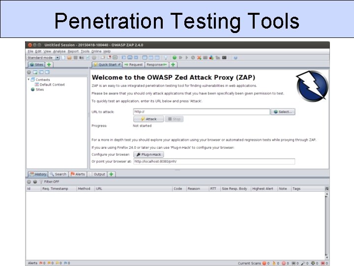 Penetration Testing Tools CSC 666: Secure Software Engineering 