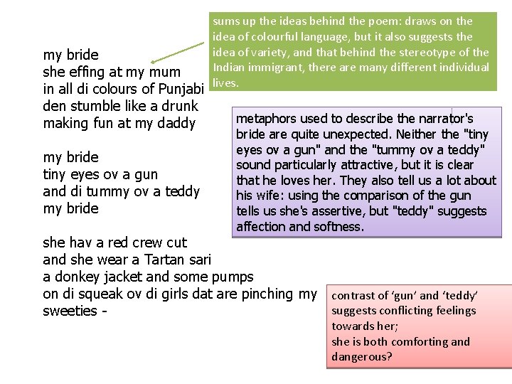 my bride she effing at my mum in all di colours of Punjabi den