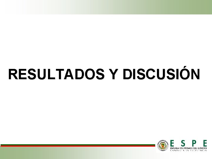 RESULTADOS Y DISCUSIÓN 