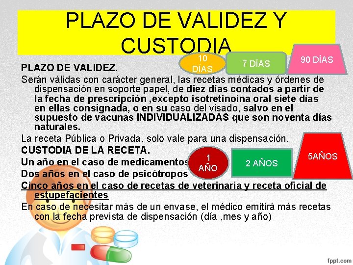 PLAZO DE VALIDEZ Y CUSTODIA 10 7 DÍAS 90 DÍAS PLAZO DE VALIDEZ. DÍAS PLAZO DE VALIDEZ Y CUSTODIA 10 7 DÍAS 90 DÍAS PLAZO DE VALIDEZ. DÍAS