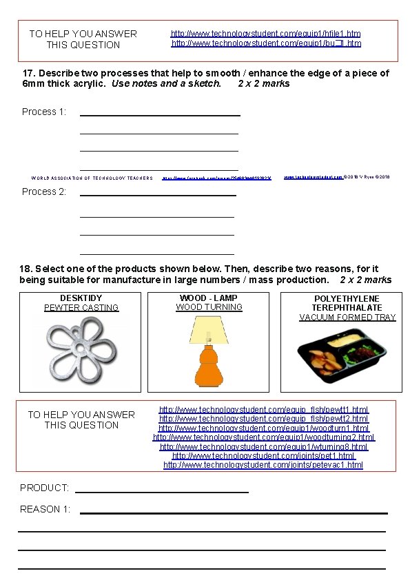 TO HELP YOU ANSWER THIS QUESTION http: //www. technologystudent. com/equip 1/hﬁle 1. htm http: