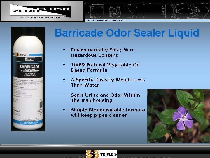 Barricade Odor Sealer Liquid • Enviromentally Safe; Non. Hazardous Content • 100% Natural Vegetable