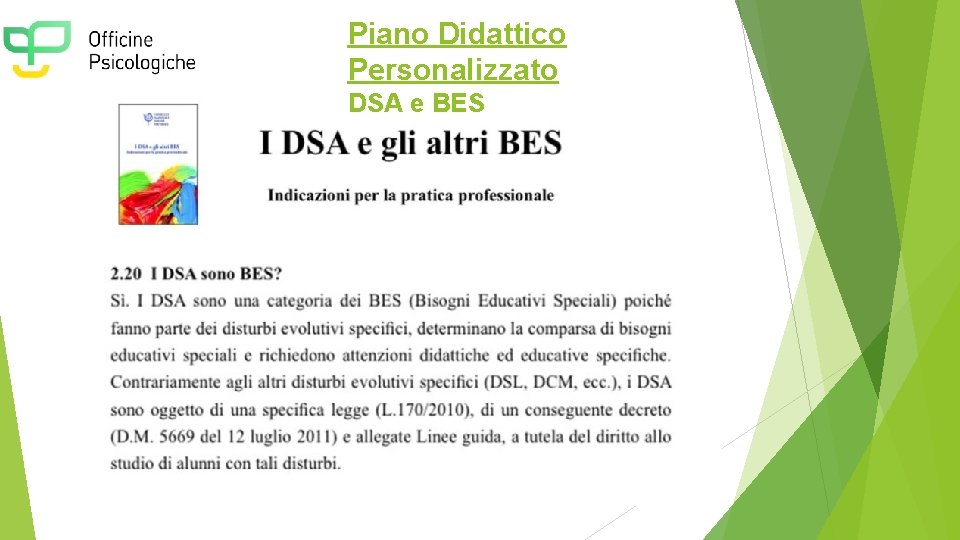 Piano Didattico Personalizzato DSA e BES 