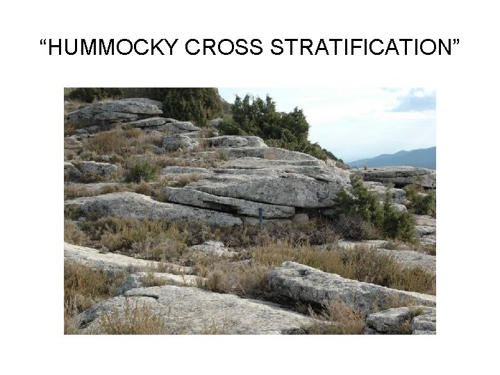 “HUMMOCKY CROSS STRATIFICATION” 