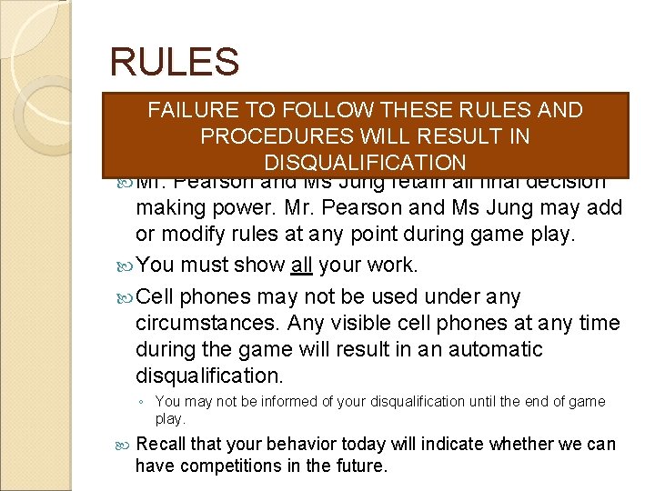 Showdown Rules CONVERSIONS SHOWDOWN DIMENSIONAL ANALYSIS GETS REAL FAST RULES