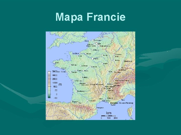 Mapa Francie 