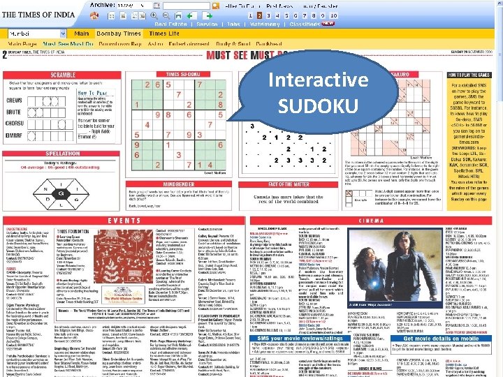 Interactive SUDOKU 
