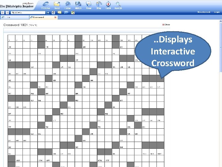 . . Displays Interactive Crossword 