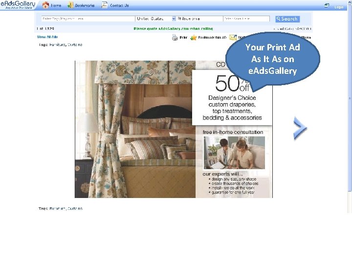 Your Print Ad As It As on e. Ads. Gallery 