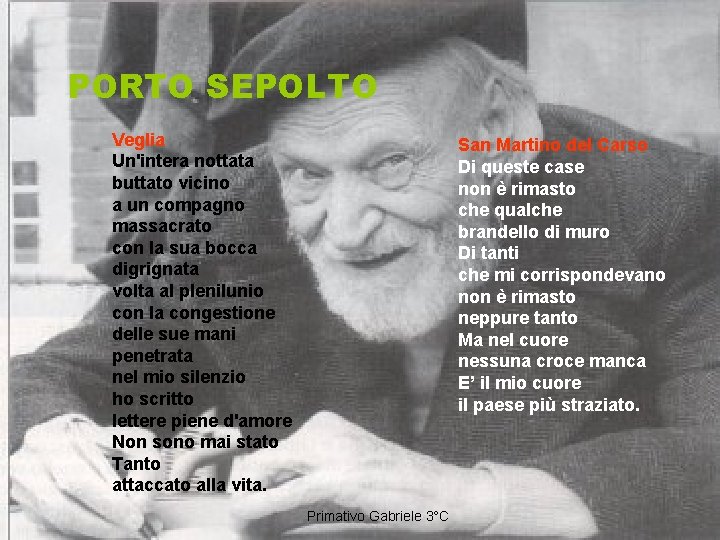 PORTO SEPOLTO Veglia Un'intera nottata buttato vicino a un compagno massacrato con la sua