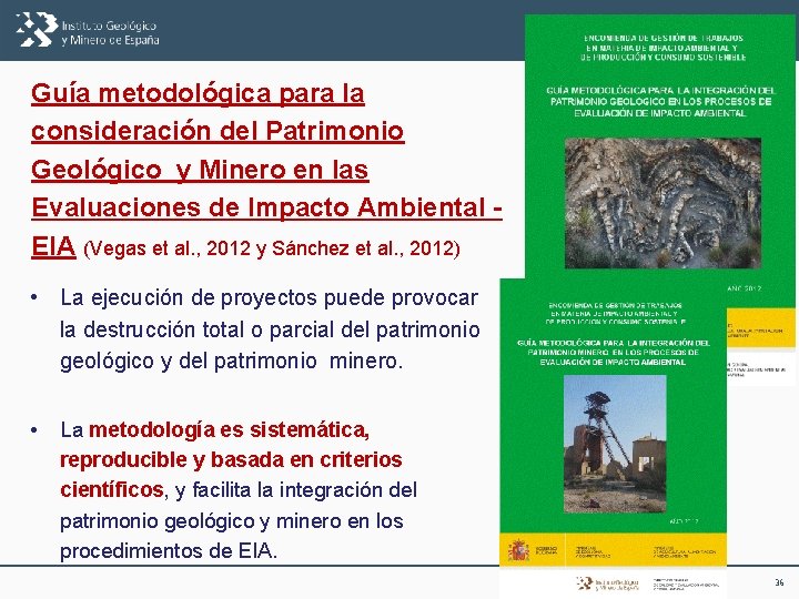 Guía metodológica para la consideración del Patrimonio Geológico y Minero en las Evaluaciones de