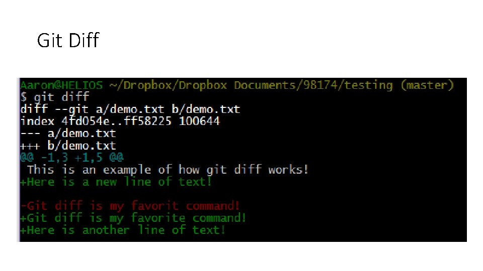 Git Diff Git Diff