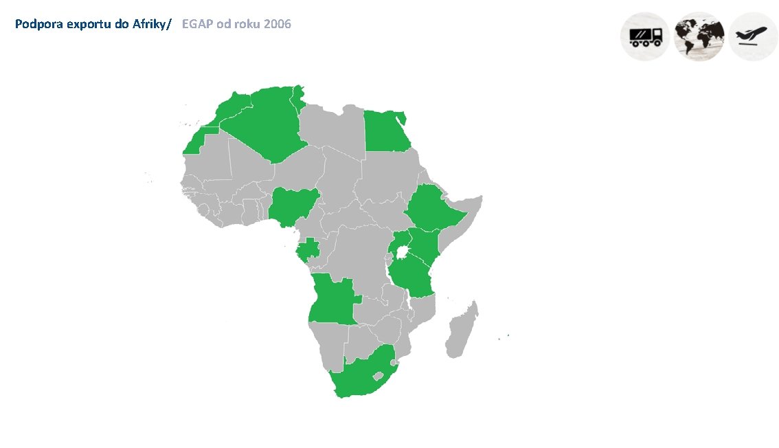 Podpora exportu do Afriky/ EGAP od roku 2006 