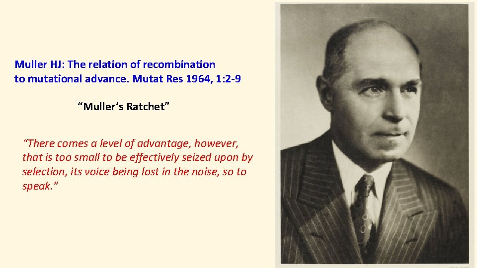 Muller HJ: The relation of recombination to mutational advance. Mutat Res 1964, 1: 2