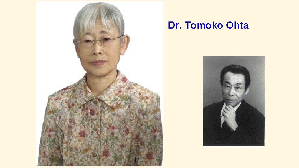 Dr. Tomoko Ohta 