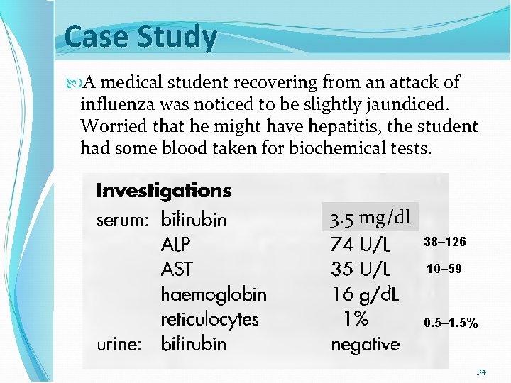 Case Study A medical student recovering from an attack of influenza was noticed to