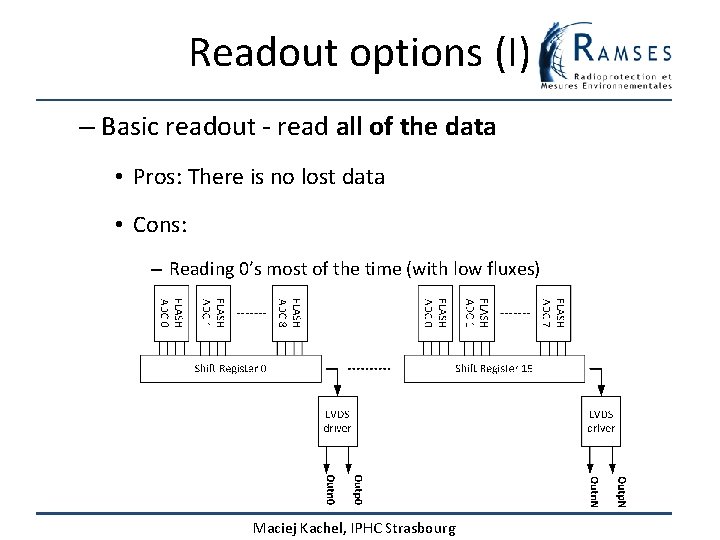 Readout options (I) – Basic readout - read all of the data • Pros: