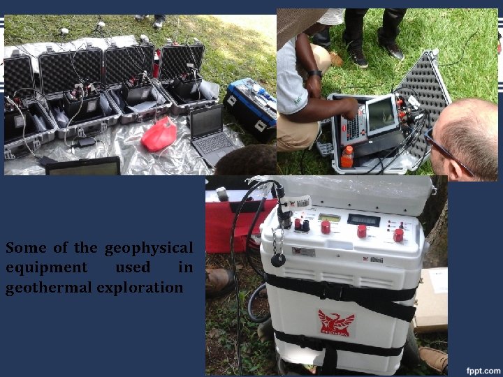 Some of the geophysical equipment used in geothermal exploration 