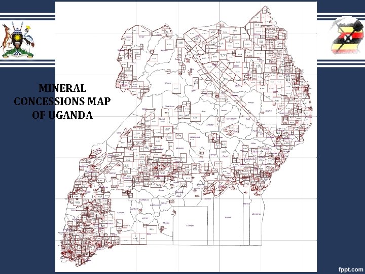 MINERAL CONCESSIONS MAP OF UGANDA 