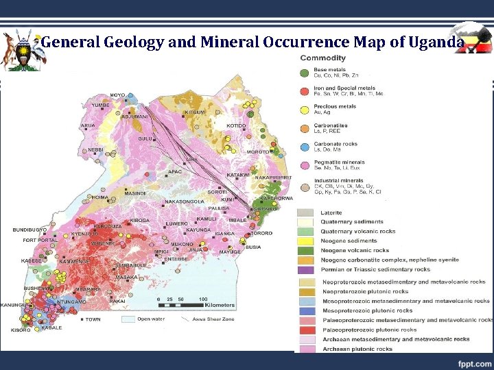 General Geology and Mineral Occurrence Map of Uganda 