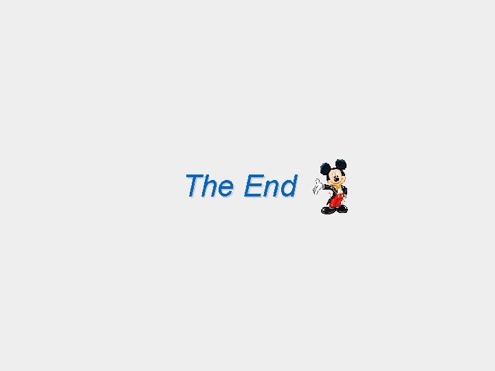 The End 