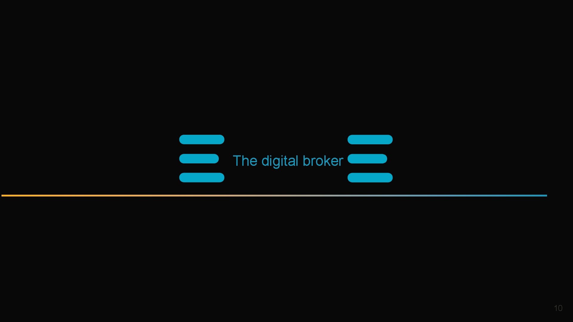 The digital broker 10 