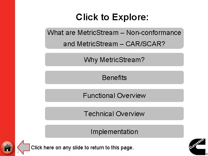 Click to Explore: What are Metric. Stream – Non-conformance and Metric. Stream – CAR/SCAR?