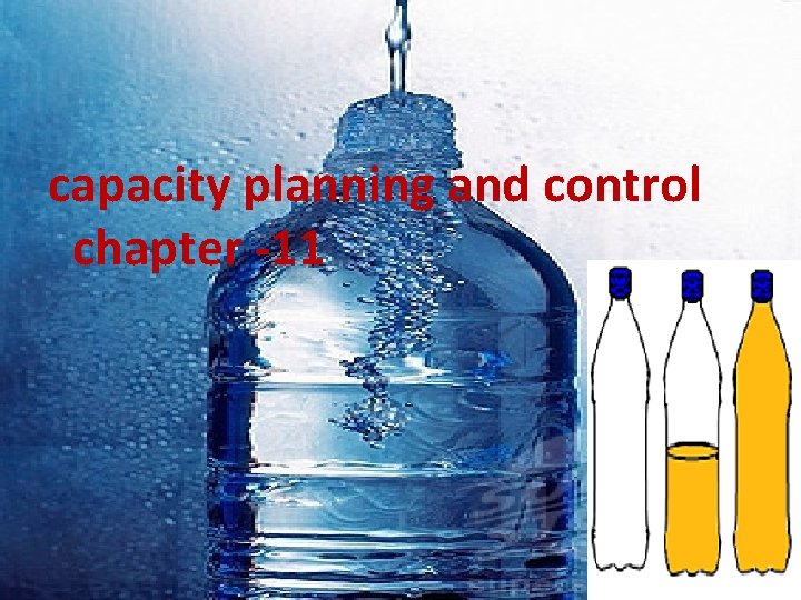 capacity planning and control chapter -11 