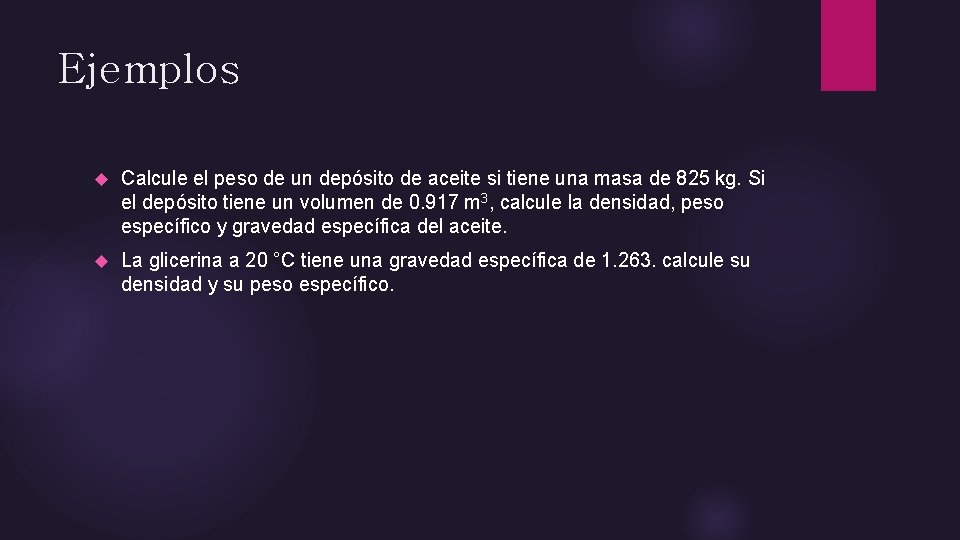 Ejemplos Calcule el peso de un depósito de aceite si tiene una masa de Ejemplos Calcule el peso de un depósito de aceite si tiene una masa de