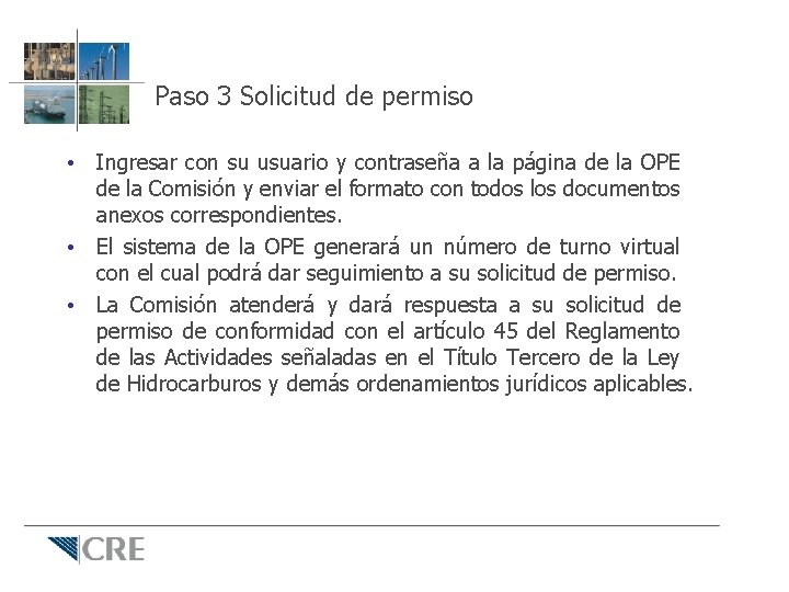 Paso 3 Solicitud de permiso • Ingresar con su usuario y contraseña a la Paso 3 Solicitud de permiso • Ingresar con su usuario y contraseña a la
