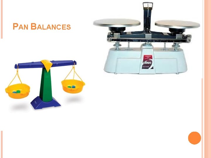 PAN BALANCES PAN BALANCES