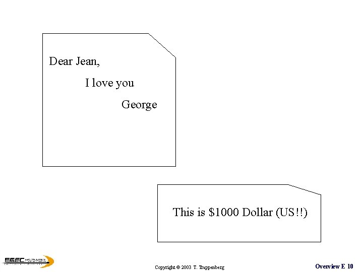 Dear Jean, I love you George This is $1000 Dollar (US!!) Copyright © 2003 Dear Jean, I love you George This is $1000 Dollar (US!!) Copyright © 2003