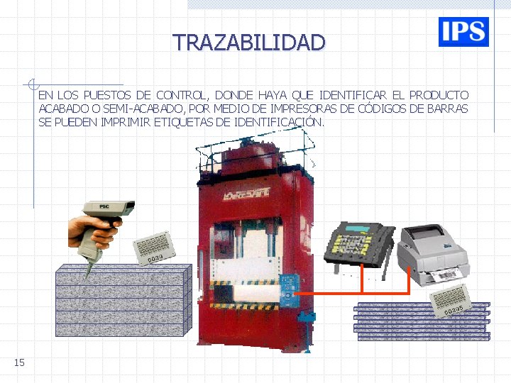 TRAZABILIDAD EN LOS PUESTOS DE CONTROL, DONDE HAYA QUE IDENTIFICAR EL PRODUCTO ACABADO O TRAZABILIDAD EN LOS PUESTOS DE CONTROL, DONDE HAYA QUE IDENTIFICAR EL PRODUCTO ACABADO O