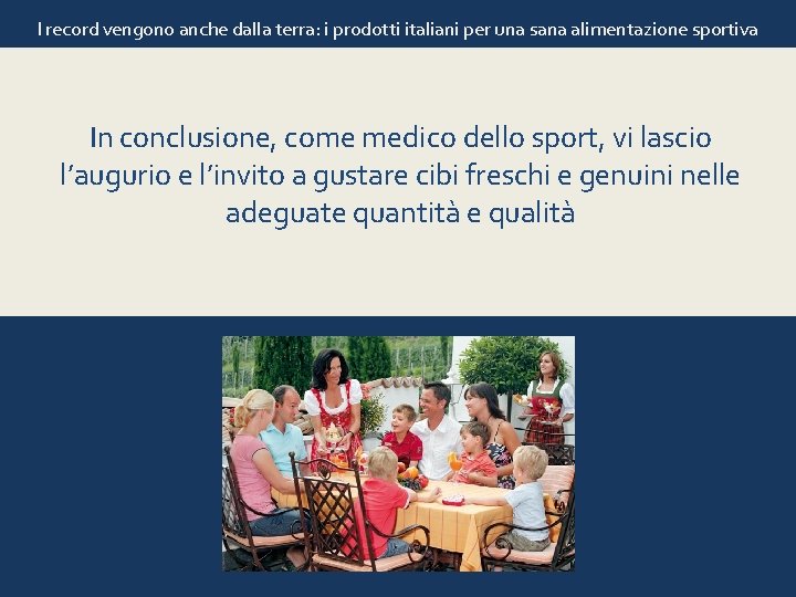 I record vengono anche dalla terra: i prodotti italiani per una sana alimentazione sportiva